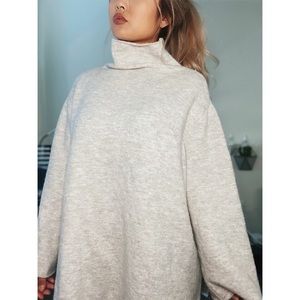 Zara oversized mock turtle neck long sleeve